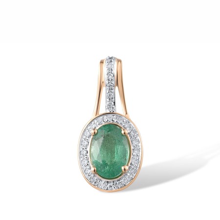 14KRW Pendant Diamond,Emerald (P304254EMR14KRW)