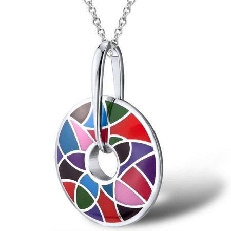 Sterling Silver Pendant Enamel (P304259ENASL925)