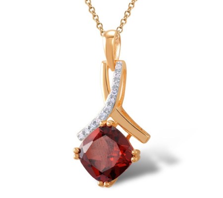 14KRW Pendant Diamond,Garnet (P304364GAN14KRW)