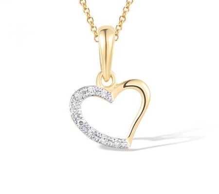 14KYW Pendant Diamond without chain (P304366DIA14KYW)
