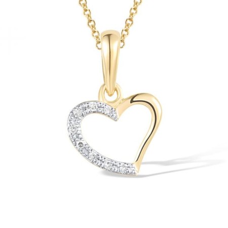 14KYW Pendant Diamond without chain (P304366DIA14KYW)
