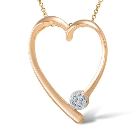 14KRW Pendant Diamond (P304386DIA14KRW)