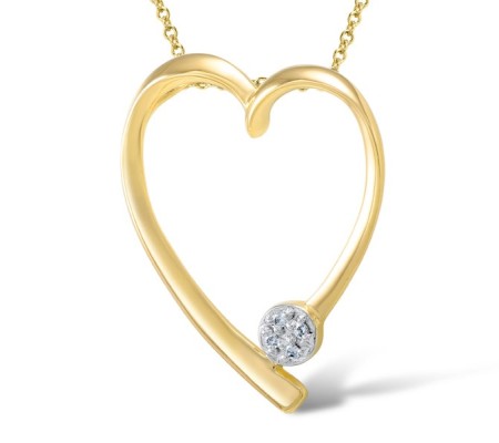 14KYW Pendant Diamond (P304386DIA14KYW)