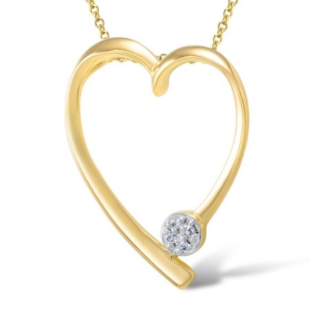 14KYW Pendant Diamond (P304386DIA14KYW)