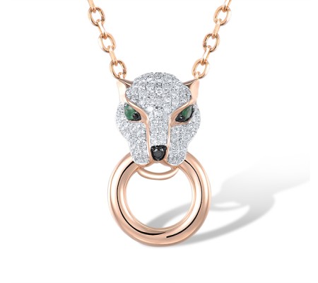 14KRWB Pendant Black Diamond,Diamond,Emerald (P304390BDE14KRWB)