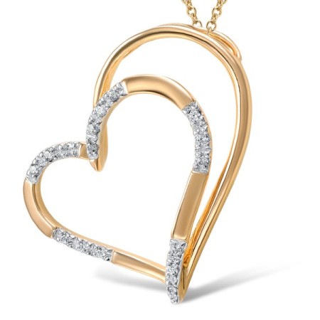 14KRW Pendant Diamond without chain (P304402DIA14KRW)