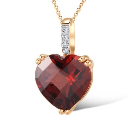 14KRW Pendant Diamond,Garnet (P304411GAN14KRW)