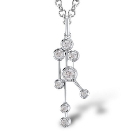 Sterling Silver Pendant White Cubic Zirconia (P304814WCZSL925)