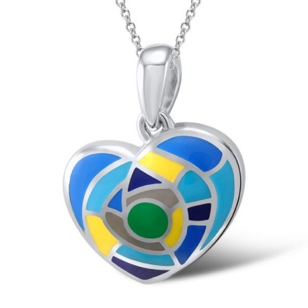 Sterling Silver Pendant Enamel (P305424ENASL925)
