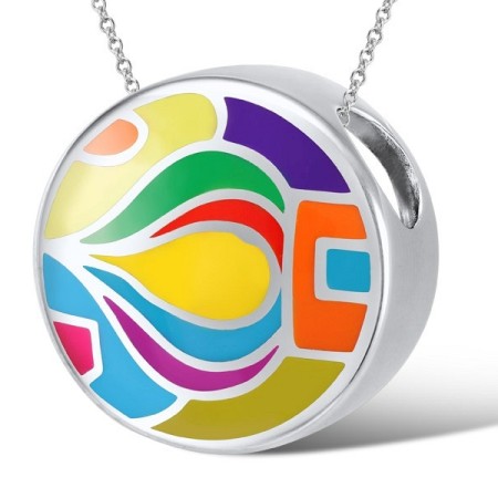 Sterling Silver Pendant Enamel (P305428ENASL925)