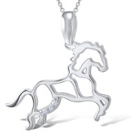 Sterling Silver Pendant White Cubic Zirconia (P305717WCZSL925)