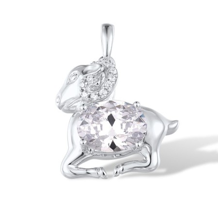 Sterling Silver Pendant White Cubic Zirconia (P305766WCZSL925)