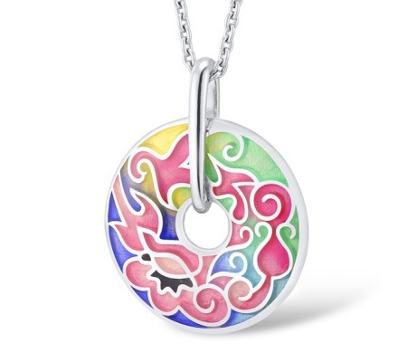 Sterling Silver Pendant Enamel (P306084ENM2SL925)
