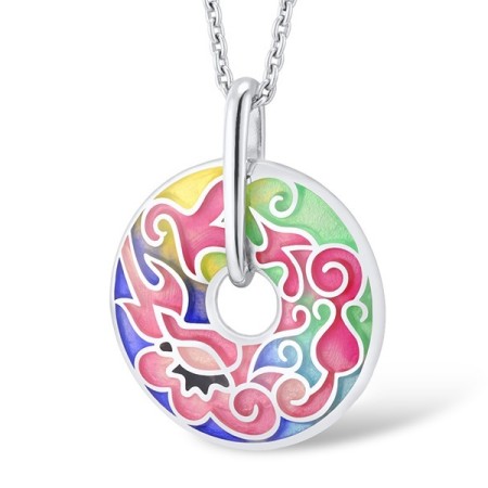 Sterling Silver Pendant Enamel (P306084ENM2SL925)
