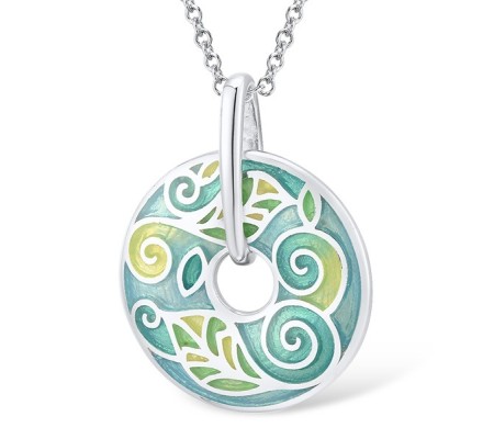 Sterling Silver Pendant Enamel (P306085ENM1SL925)