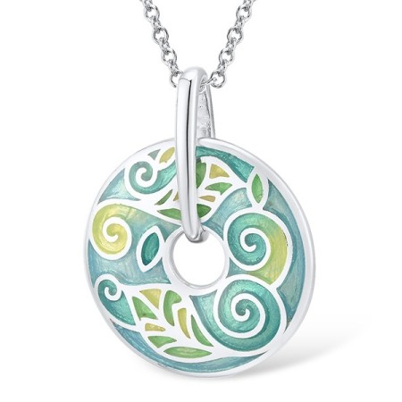 Sterling Silver Pendant Enamel (P306085ENM1SL925)