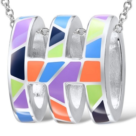 Sterling Silver Pendant Enamel (P307482ENA1SL925)