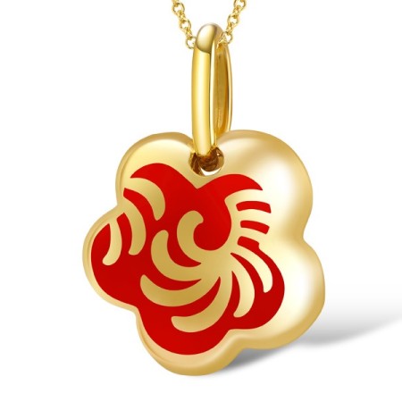 Sterling Silver Enamel Pendant(P307637ENASY925)