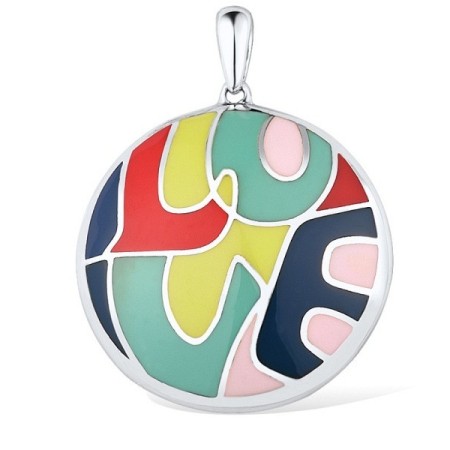 Sterling Silver Pendant Enamel (P307639ENASL925)