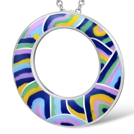 Sterling Silver Pendant Enamel (P307640ENA1SL925)