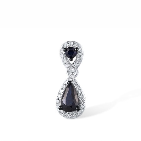 14KWB Pendant Blue Sapphire,Diamond (P307983SAP14KWB)