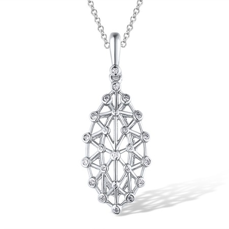 Sterling Silver Pendant White Cubic Zirconia (P308658WCZSL925)