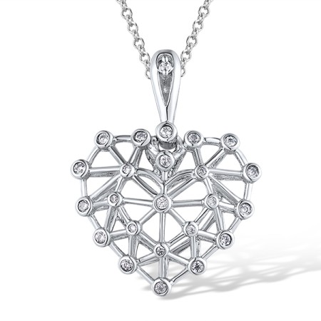 Sterling Silver Pendant White Cubic Zirconia (P308659WCZSL925)