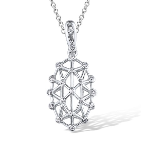 Sterling Silver Pendant White Cubic Zirconia (P308660WCZSL925)