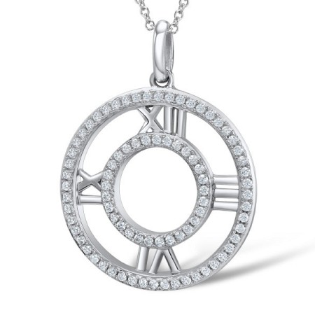 Sterling Silver Pendant White Cubic Zirconia (P308941WCZSL925)