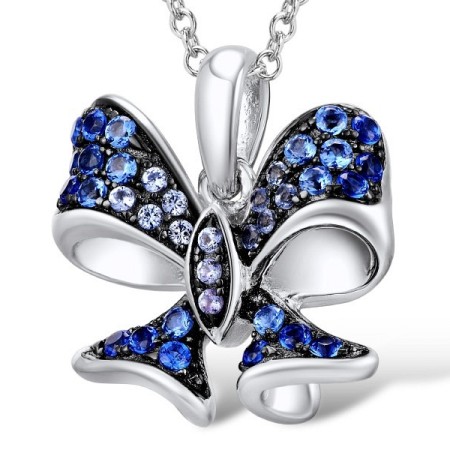 Sterling Silver Pendant Blue Spinel (P309231BLNSL925)