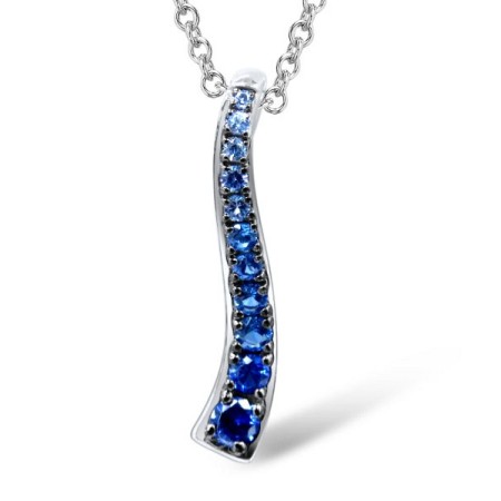 Sterling Silver Pendant Blue Spinel (P309241BLNSL925)