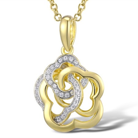 14KYW Pendant Diamond (P309368DIA14KYW)