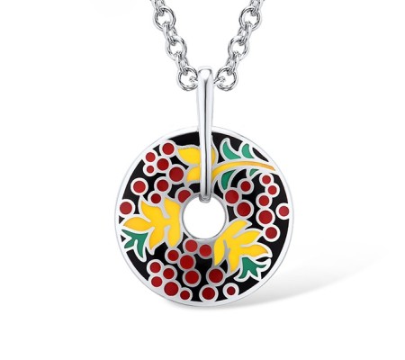 Sterling Silver Pendant Enamel (P309695ENASL925)