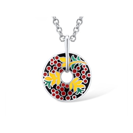 Sterling Silver Pendant Enamel (P309695ENASL925)