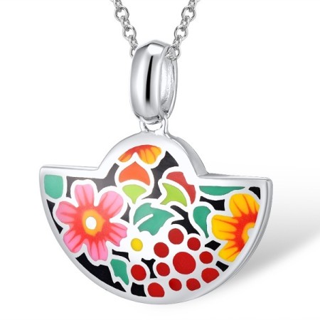 Sterling Silver Pendant Enamel (P309706ENASL925)