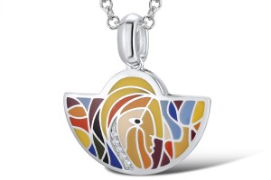 Sterling Silver Enamel Pendant(P309882ENA1SL925)