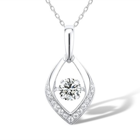 Sterling Silver Pendant White Cubic Zirconia (P310002WCZSL925)