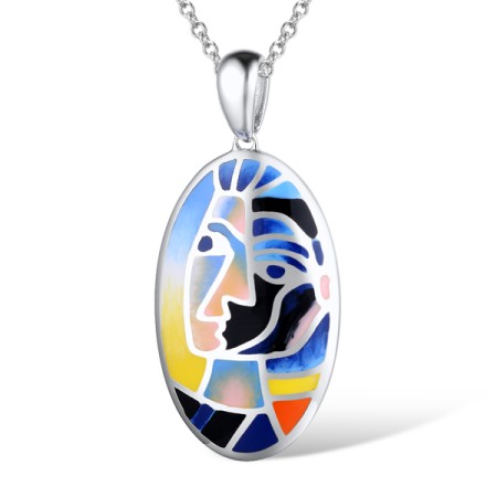 Sterling Silver Pendant Enamel (P310448ENASL925)