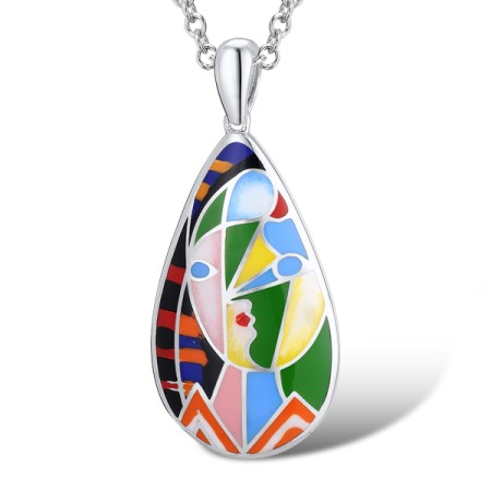 Sterling Silver Pendant Enamel (P310449ENASL925)
