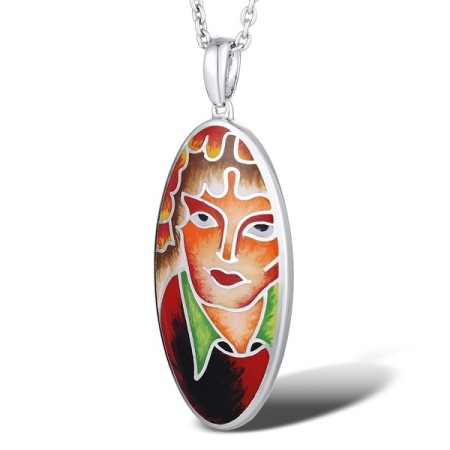 Sterling Silver Pendant Enamel (P310452ENASL925)
