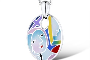 Sterling Silver Enamel Pendant(P310454ENASL925)