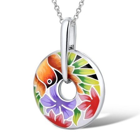 Sterling Silver Pendant Enamel (P312251ENASL925)