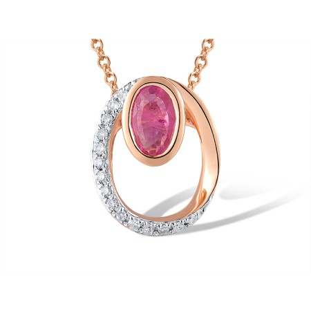 14KRW Pendant Diamond,Ruby (P312358RUY14KRW)