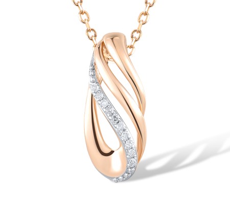 14KRW Pendant Diamond (P312657DIA14KRW)