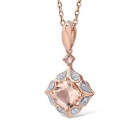 14KRW Pendant Diamond,MORGANITE (P313649AMON14KRW)