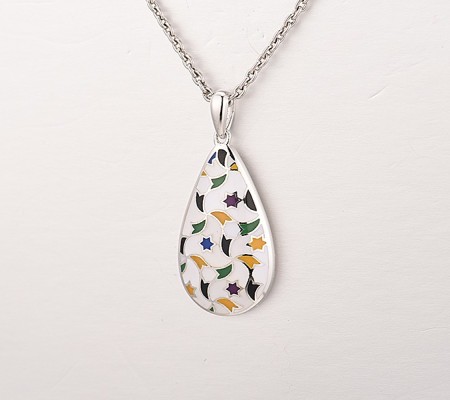 Sterling Silver Pendant Enamel (P313926ENASL925)