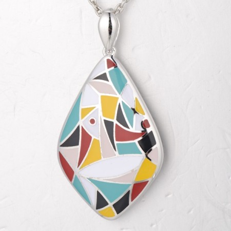 Sterling Silver Pendant Enamel (P314257ENASL925)