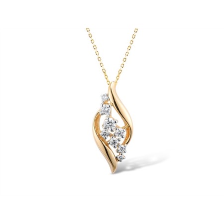 14KYW Pendant Diamond (P314555DIA14KYW)