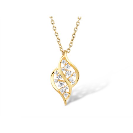 14KYW Pendant Diamond (P314570DIA14KYW)