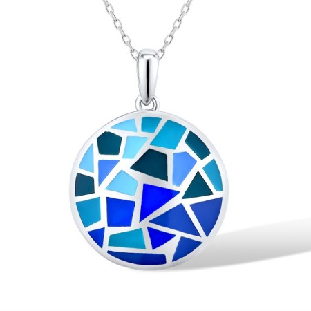 Sterling Silver Pendant Enamel (P314831ENA3SL925)